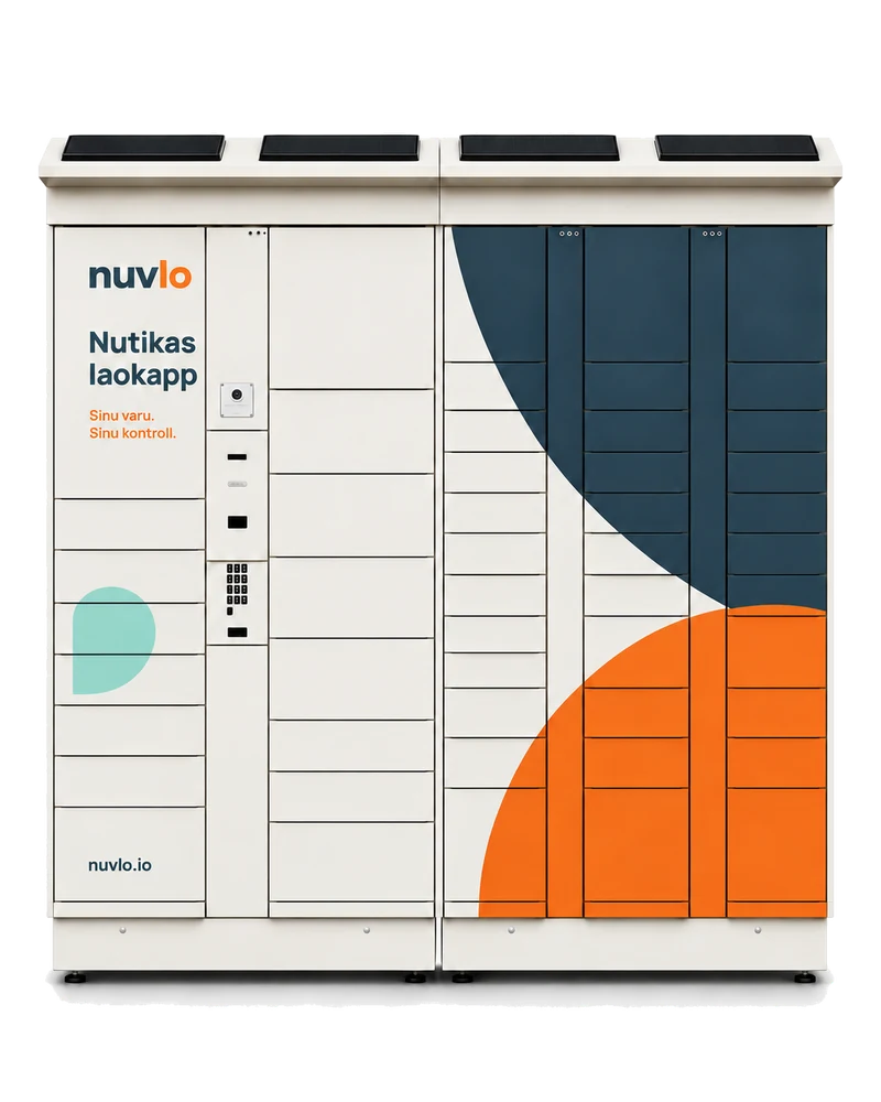Nuvlo smart inventory cabinet, two-unit configuration